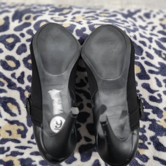 Gloria Vanderbilt Booties- Memory Foam Side Zipper Suede/Leather- Size 9 - Picture 4 of 7